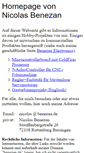 Mobile Screenshot of nicolas.benezan.de